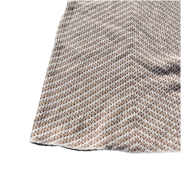 House of Harlow Revolve Tan/White Chevron Sleeveless Maxi Boho Dress NWT XS - Picture 2 of 7